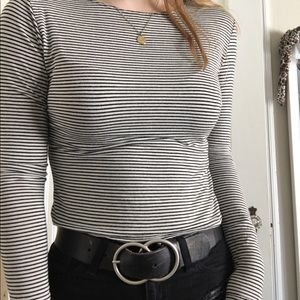 brandy tight striped longsleeve
